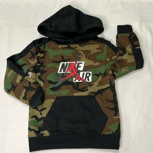 Little Boys Jumpman Classics Camo Print Hoodie 4-5yr